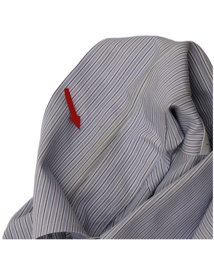 Brooks Brothers Mens 346 Shirt Size 15 Medium Blue Striped Cotton