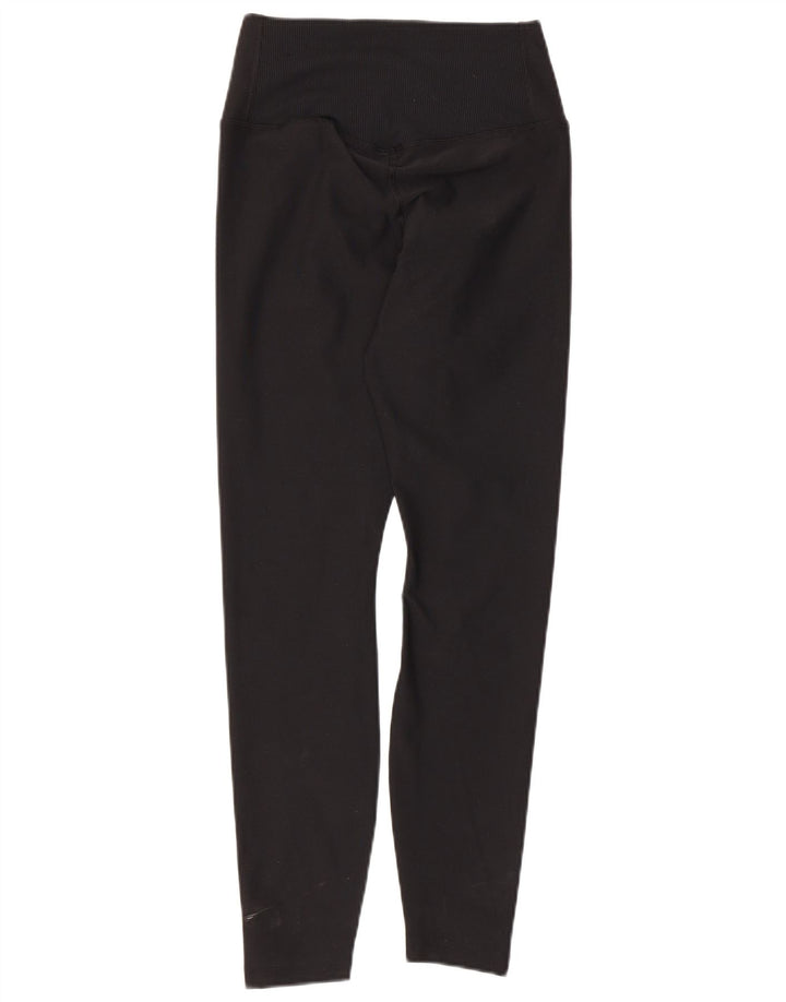 Nike Womens Dri Fit Leggings UK 8 Small  Black Polyester