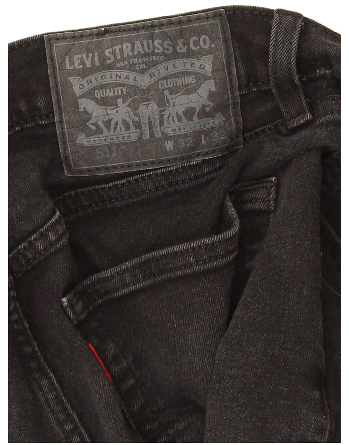 Jeans Levi's Uomo 511 Slim W32 L27 Cotone Nero