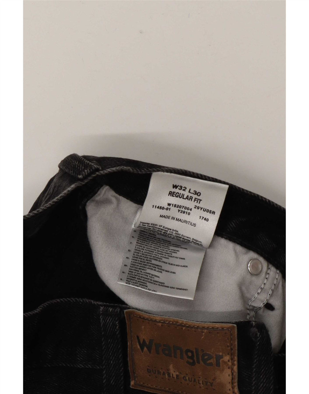 Wrangler Womens Regular Fit Straight Jeans W32 L30 Grå Bomuld