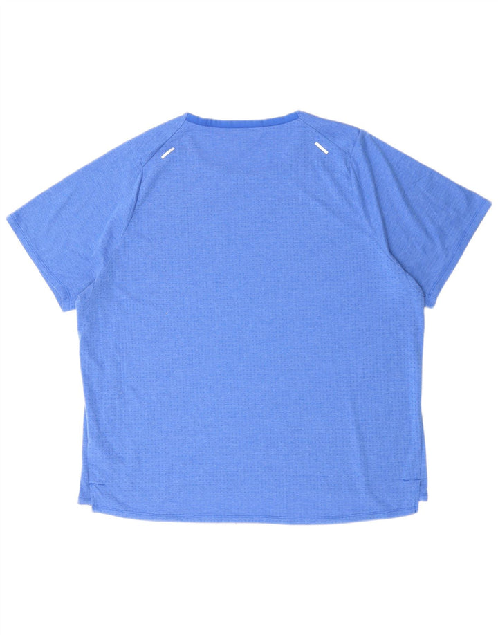 NIKE Camiseta Dri Fit para Hombre Top 2XL Poliéster Azul