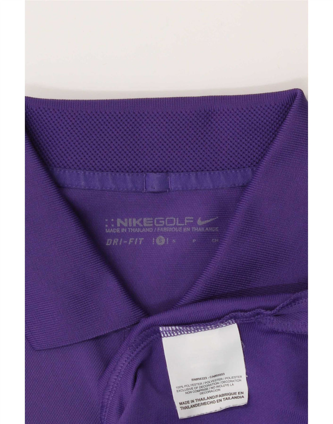 Nike Mens Dri Fit Polo Shirt Small Purple Polyester