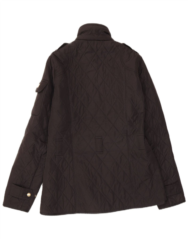 Barbour Quiltet jakke til kvinder UK 8 Lille sort polyester