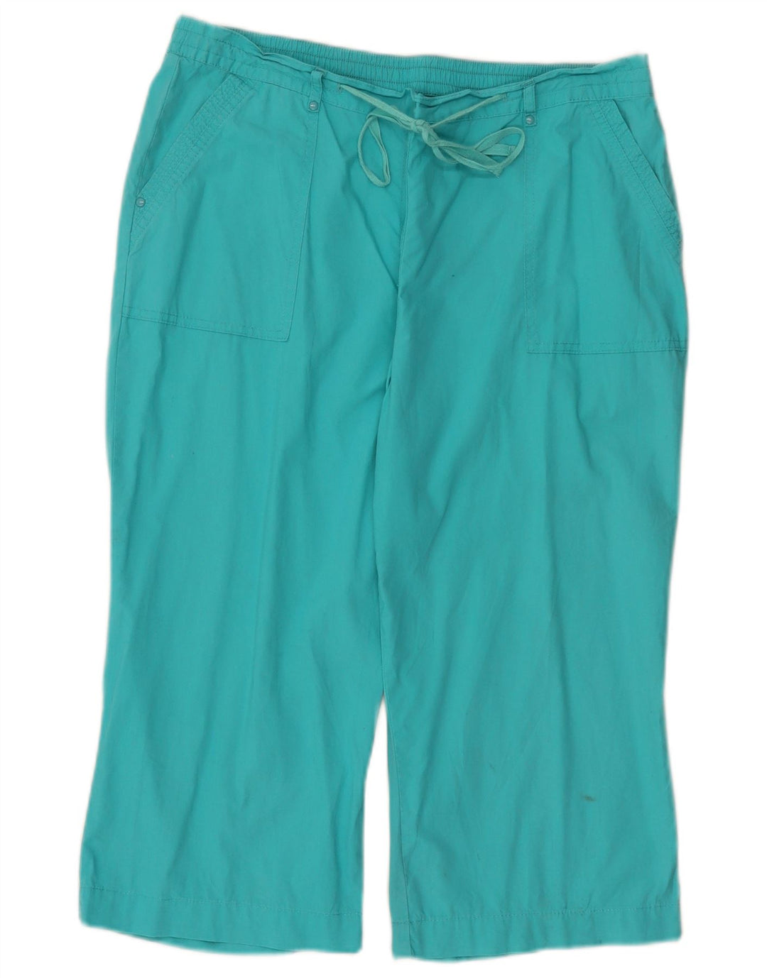 Marks & Spencer Womens Bermuda Shorts UK 16 Large W36 L18 Turquoise