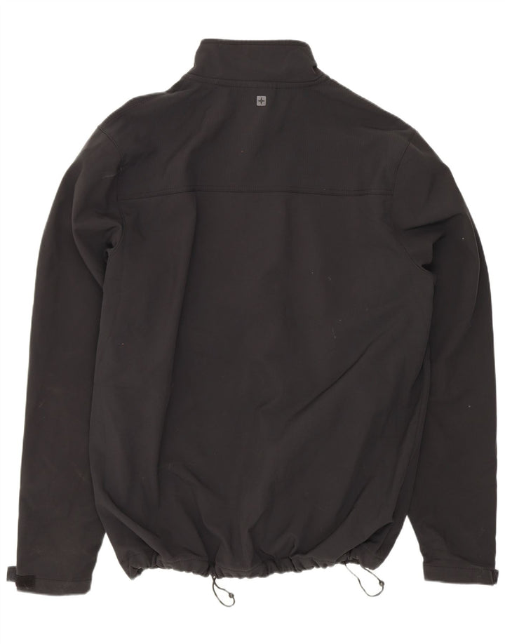 Mountain Warehouse Mens Windbreaker Jacket UK 40 Large Black Polyester