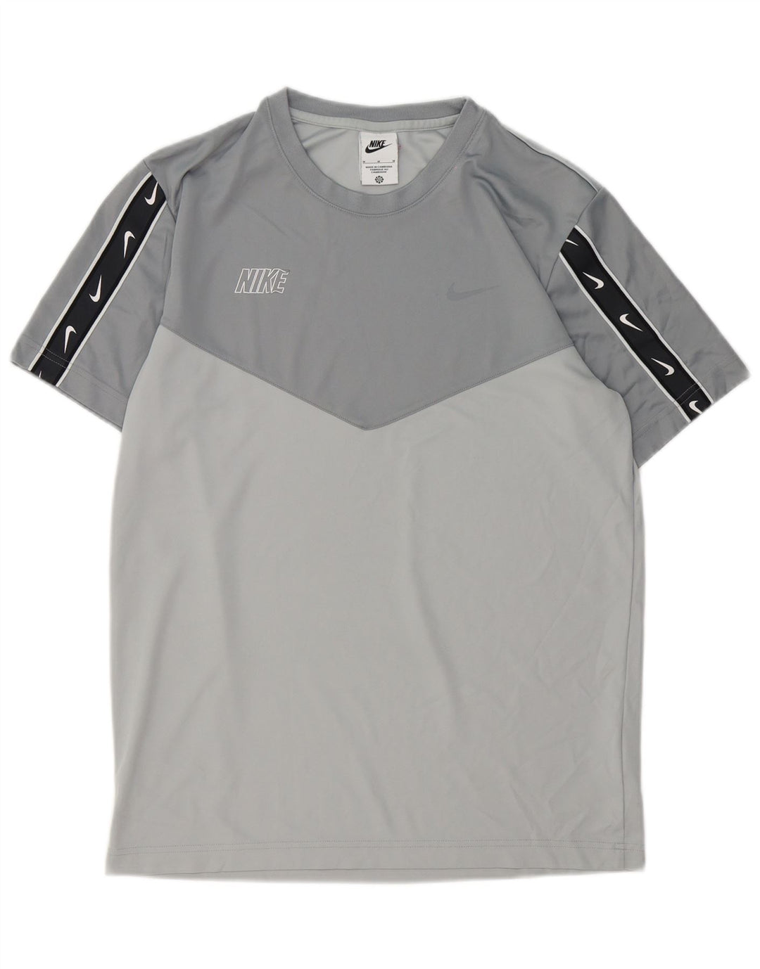 T-shirt grafica da uomo Nike Top in poliestere grigio medio