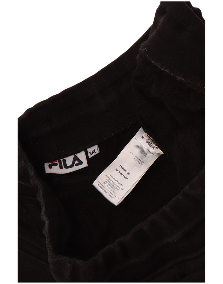 Fila Mens Tracksuit Trousers 2XL  Black Cotton
