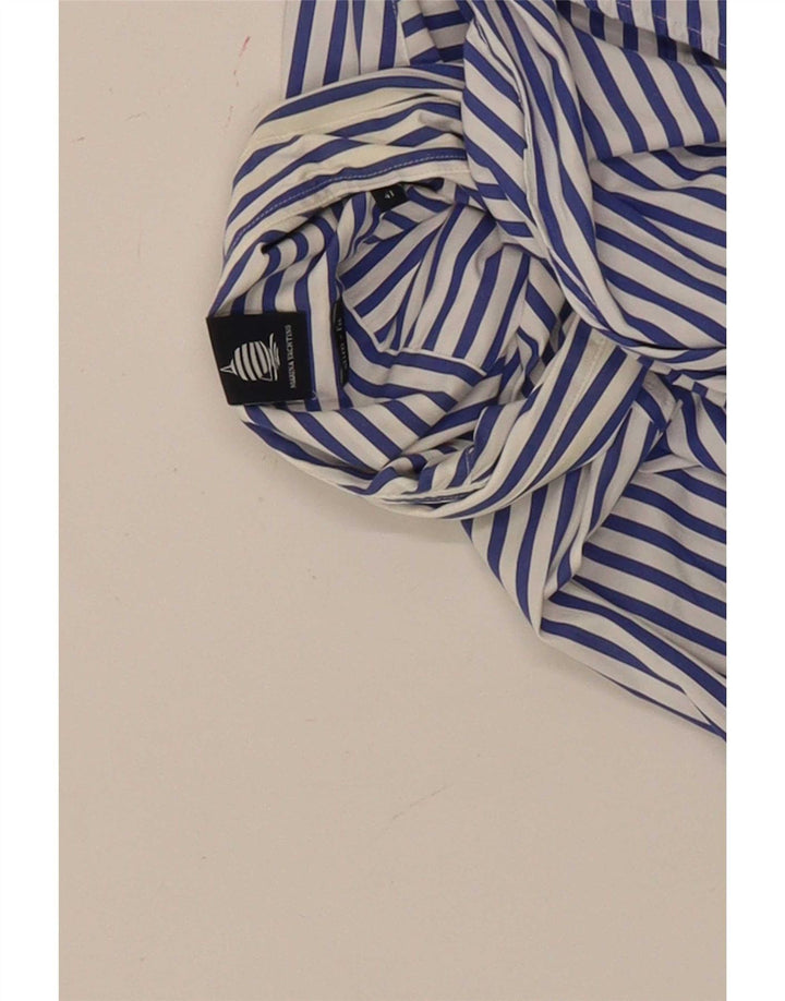 Marina Yachting Mens Shirt Size 41 Medium Blue Striped