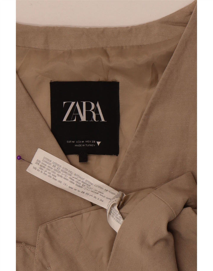 Zara Damevest UK 12 Medium Beige Viscose