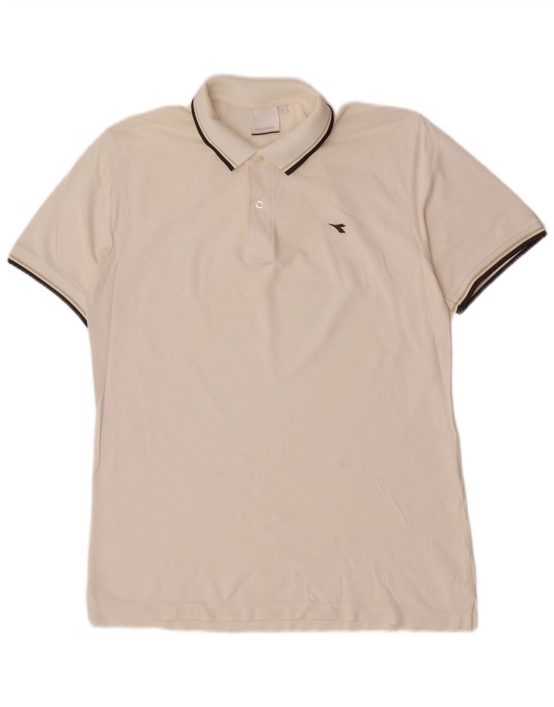 Diadora Mens Polo Shirt Large White
