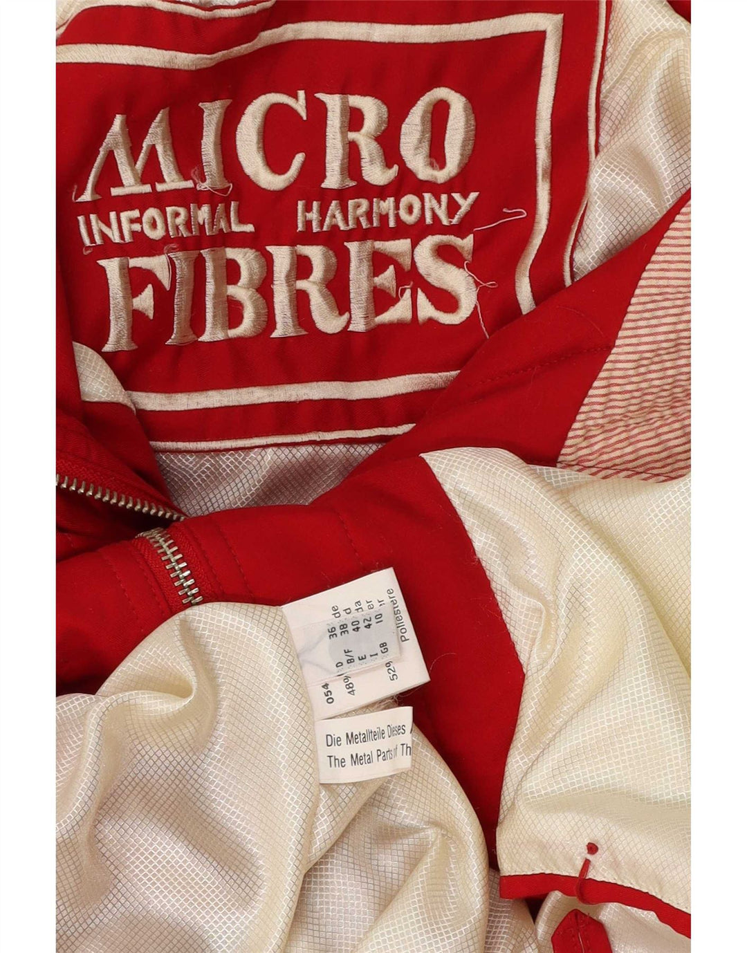 Vintage Womens Hooded Oversized Parka Jacket UK 10 Small Red Polyester