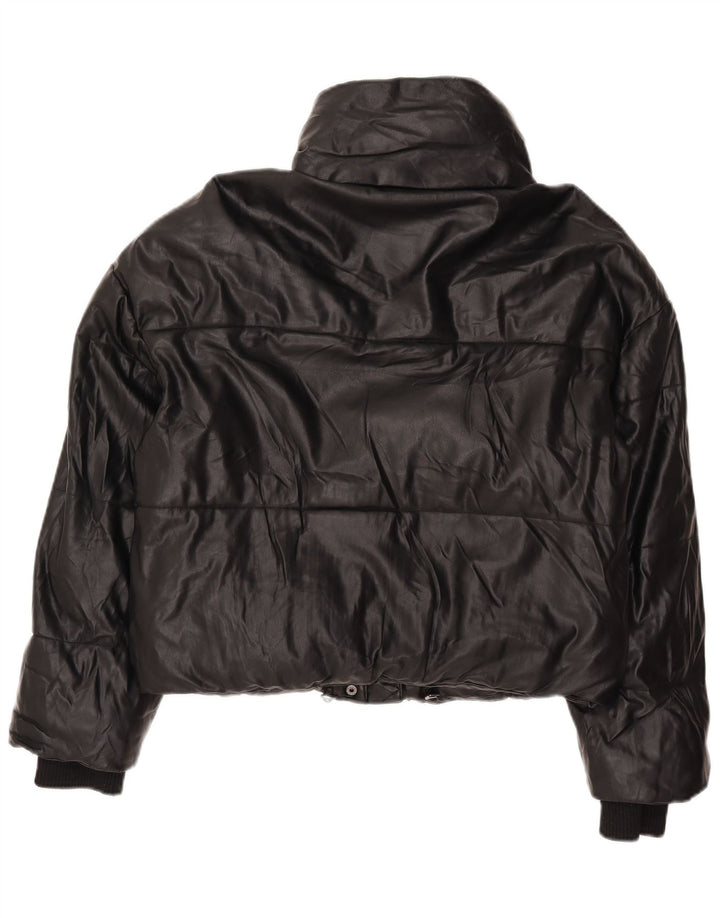 Zara Dame Oversized Polstret Jakke UK 6 XS Sort