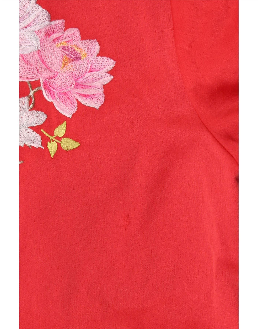 Ted Baker Chaqueta Bomber para Mujer UK 12 Poliéster Floral Rojo Mediano