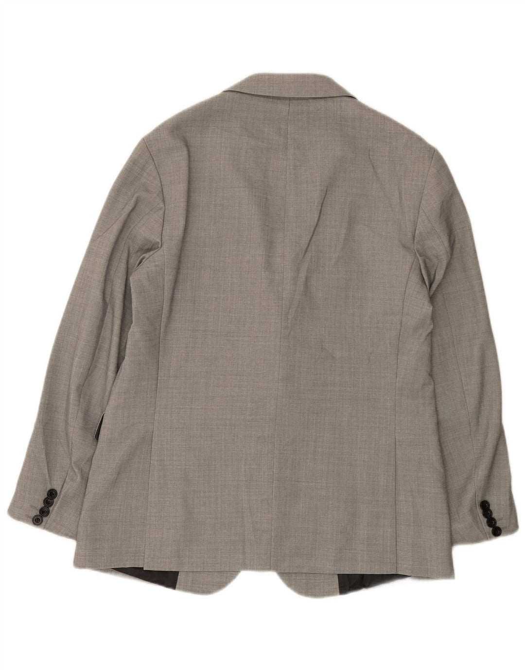 Zara Herre 2-knaps blazerjakke EU 50 Medium Grå Polyester