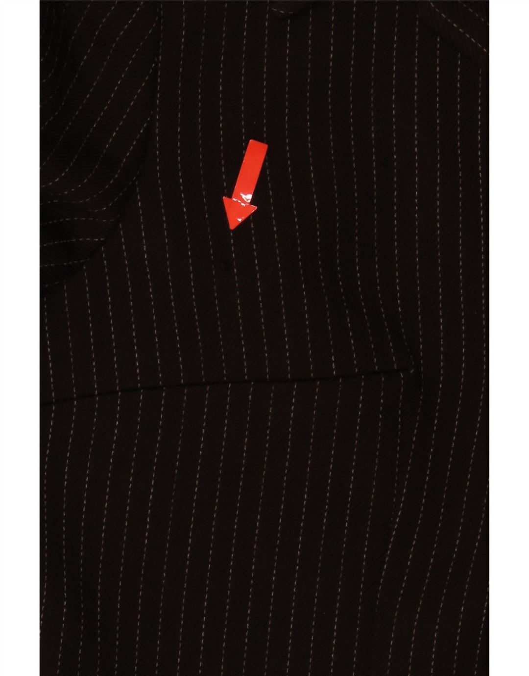 I Gabbiani Womens 4 Button Blazer Jacket IT 44 Medium Brown Pinstripe