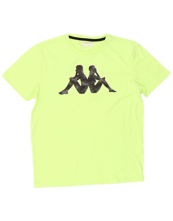 Kappa Herren Grafik-T-Shirt-Oberteil Mittelgrün