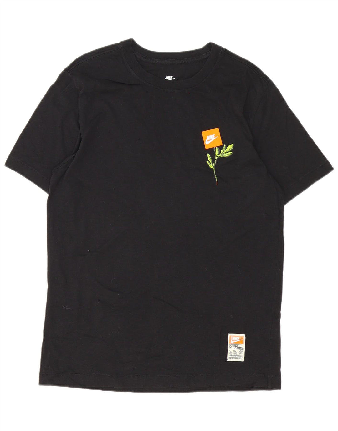 T-shirt grafica da uomo Nike Top grande in cotone nero