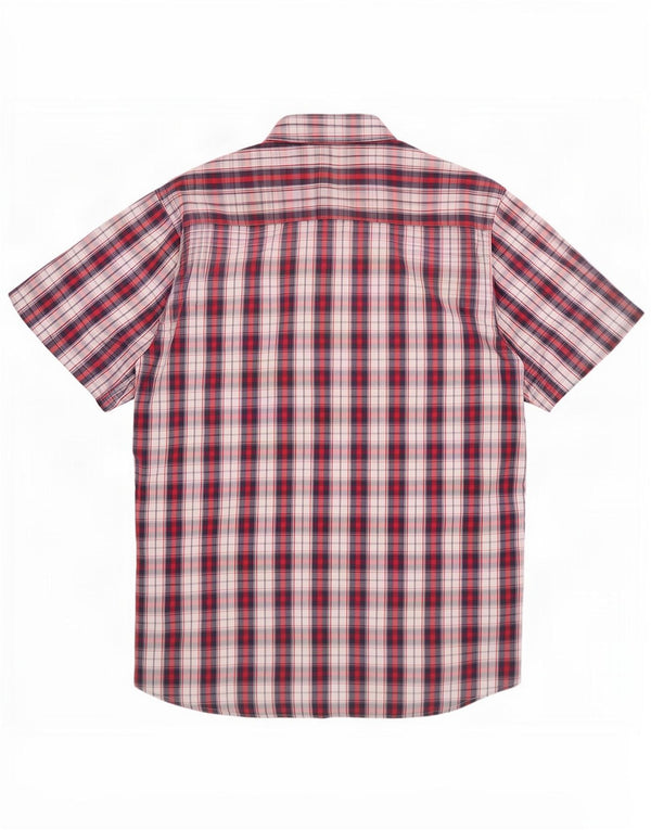 Camisa de manga corta para hombre Carrera 2XL Cuadros multicolores