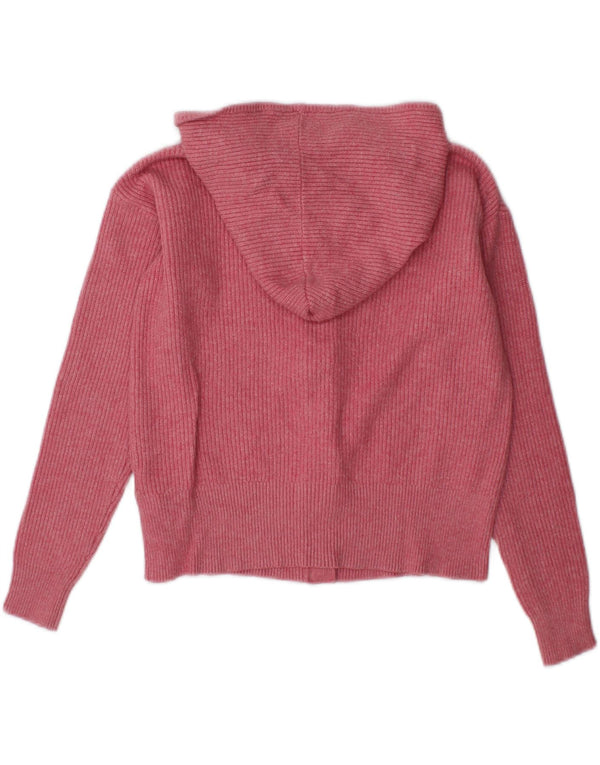 Pulover cardigan supradimensionat cu glugă pentru femei Marks & Spencer UK 10 mic roz
