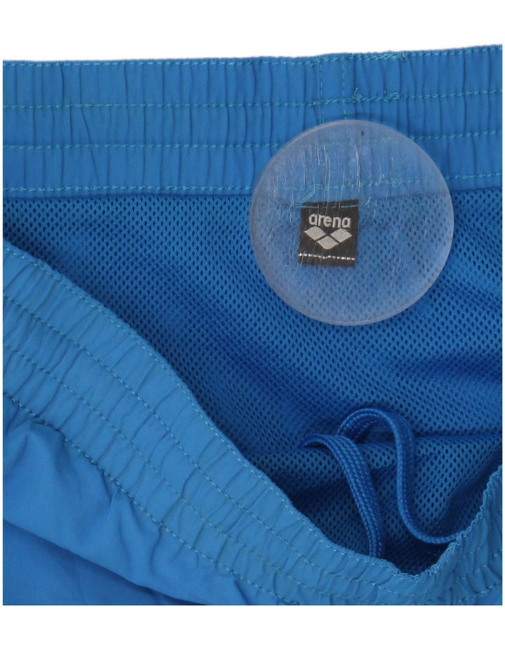 ARENA Mens Graphic Swimming Shorts Medium  Blue