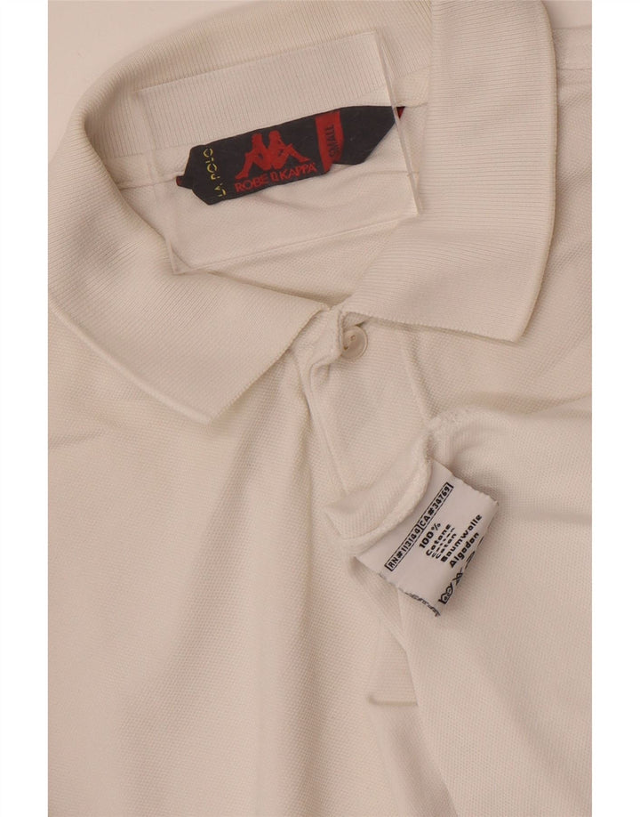 Kappa herre poloshirt lille hvid bomuld