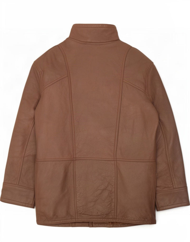 Vintage Dame Shearling Jacket UK 14 Medium Brown