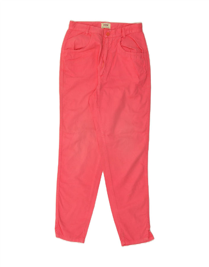 SISLEY Womens Slim Jeans W28 L28 Pink Cotton Vintage Sisley and Second-Hand Sisley from Messina Hembry 