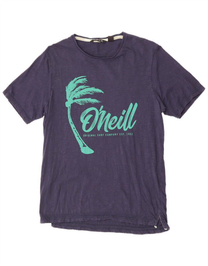 T-shirt grafica da uomo O'Neill Top Small in cotone blu navy