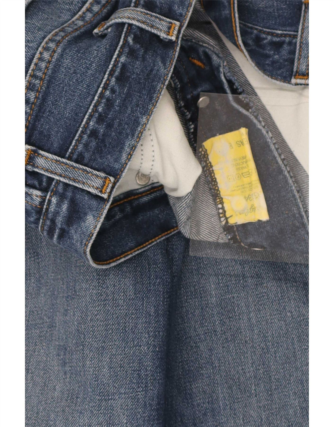 Wrangler Mens Straight Jeans W33 L30 Azul Algodão