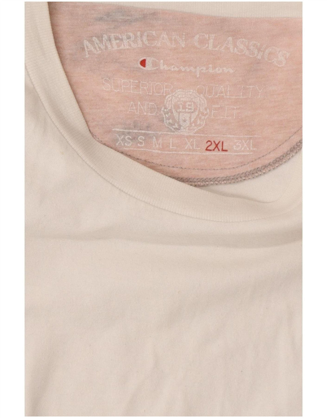 Champion Herre T-Shirt Top 2XL Hvid