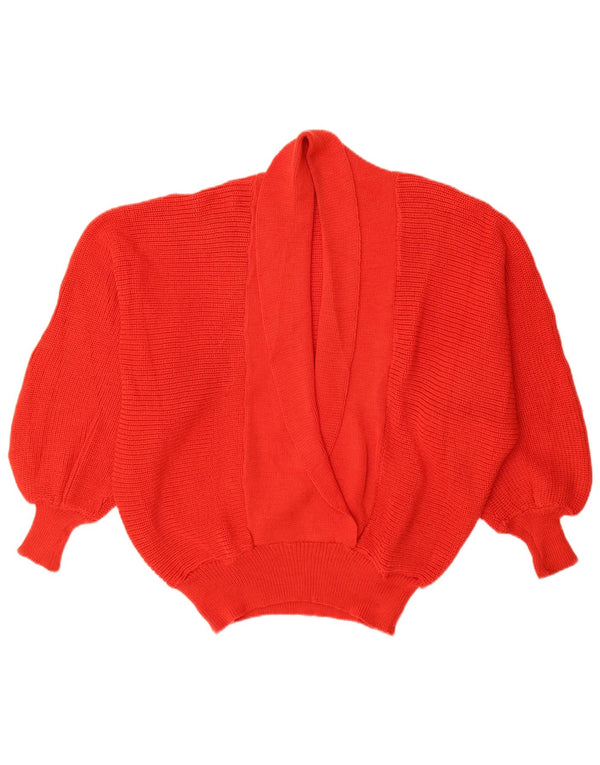Bettina Maglione da donna con collo a scialle a pipistrello UK 18 XL Acrilico rosso