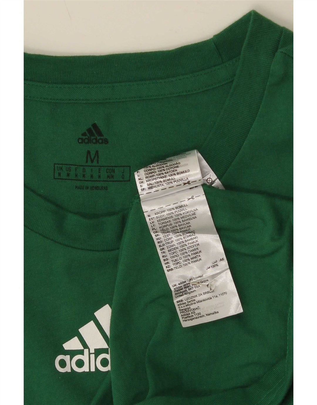 Adidas T-Shirt Graphique Homme Vert Moyen Coton
