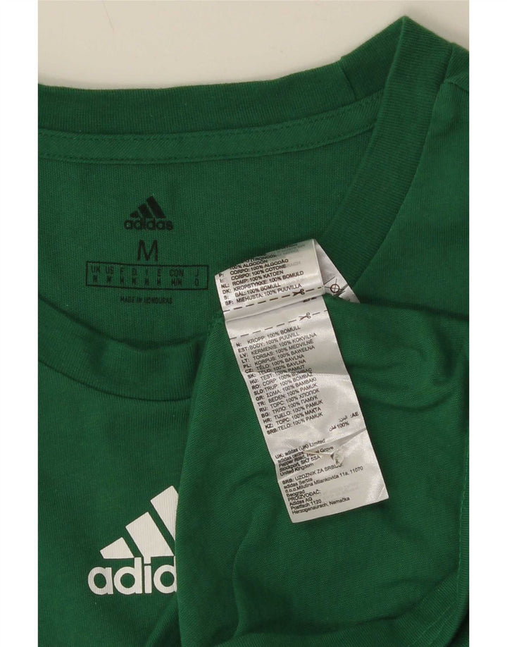 Adidas T-Shirt Graphique Homme Vert Moyen Coton