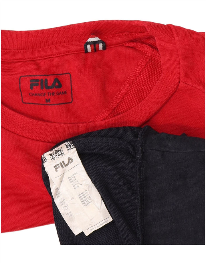 Fila Mens Graphic Sweatshirt Jumper UK 14 Medium Multicoloured Colourblock