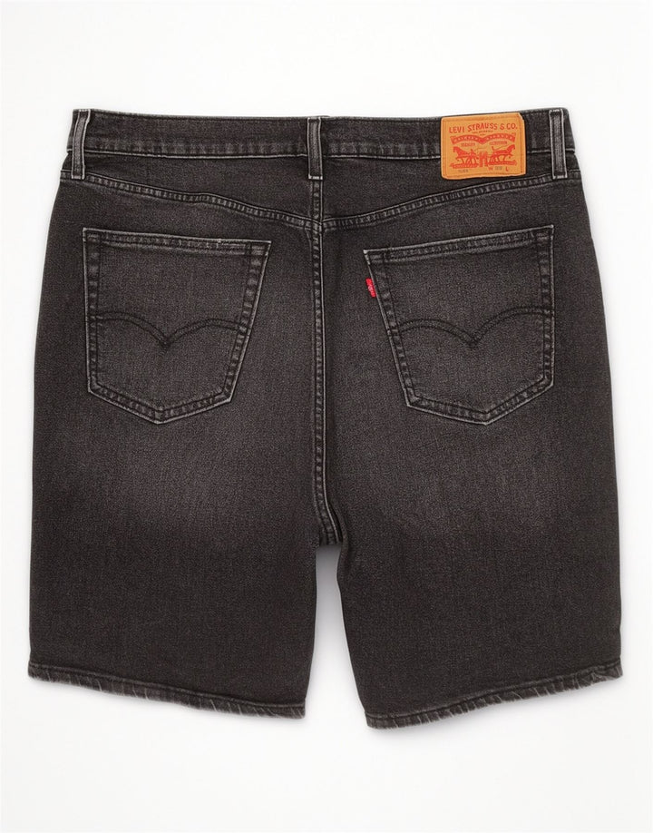 Pantaloncini di jeans Levi's 541 da uomo W36 grandi in cotone nero