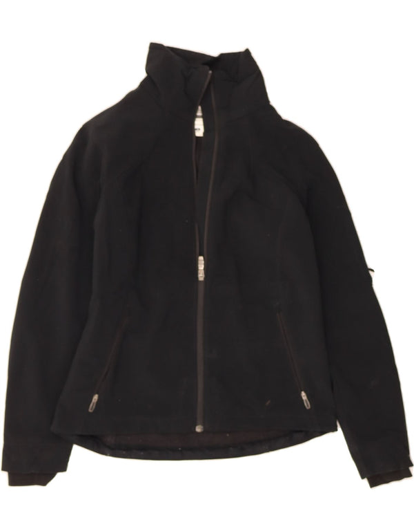 COLUMBIA Womens Titanium Rain Jacket UK 14 Medium Black Polyester