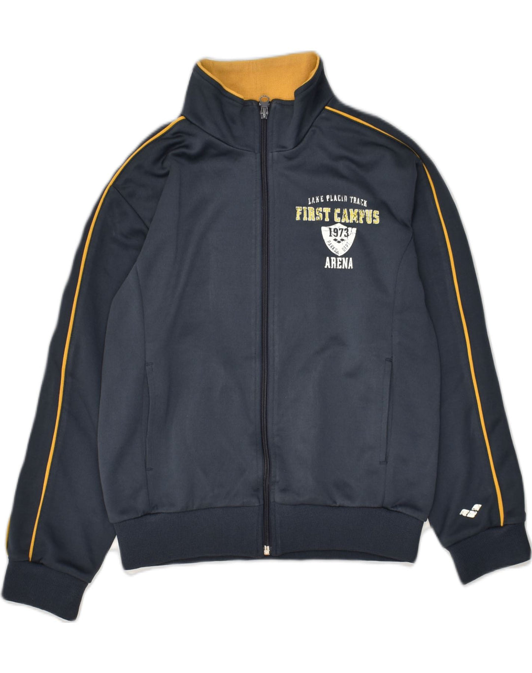 ARENA Boys Graphic Tracksuit Top Jacket 9-10 Years Navy Blue | Vintage Arena | Thrift | Second-Hand Arena | Used Clothing | Messina Hembry 