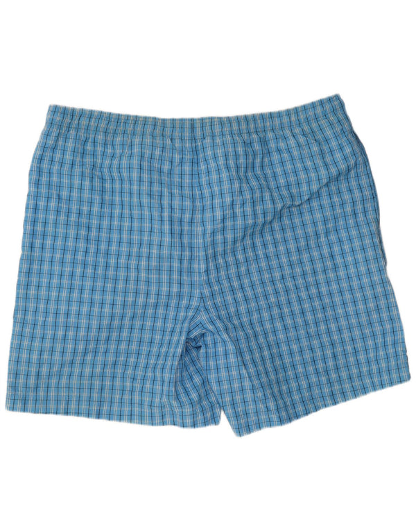 Reebok Mens Swimming Shorts Large Blue Check