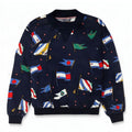 Tommy Hilfiger Dame Grafisk Sweatshirt Jumper US 6 Medium Navy Blue