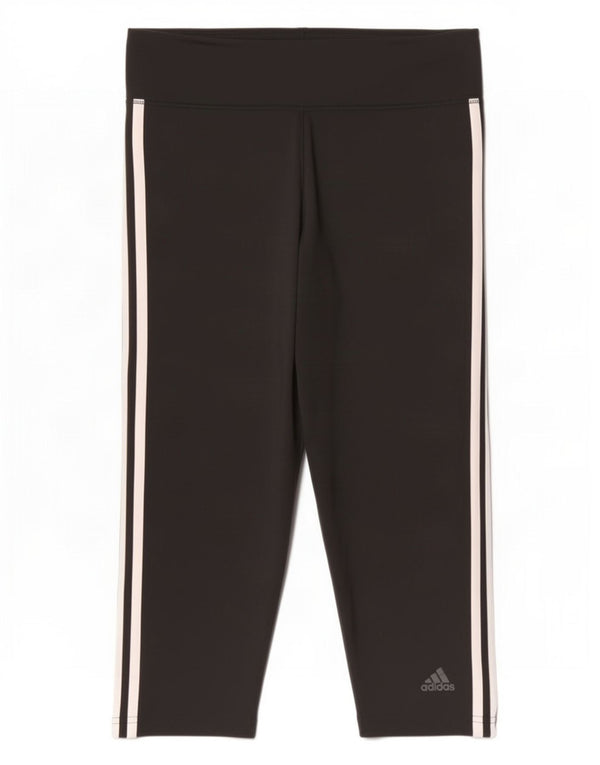Leggings Adidas Climalite da donna UK 16/18 Large Nero Poliestere