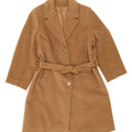 FODERA BEMBERG Womens Overcoat IT 43 Medium Brown Wool Vintage Fodera Bemberg and Second-Hand Fodera Bemberg from Messina Hembry 