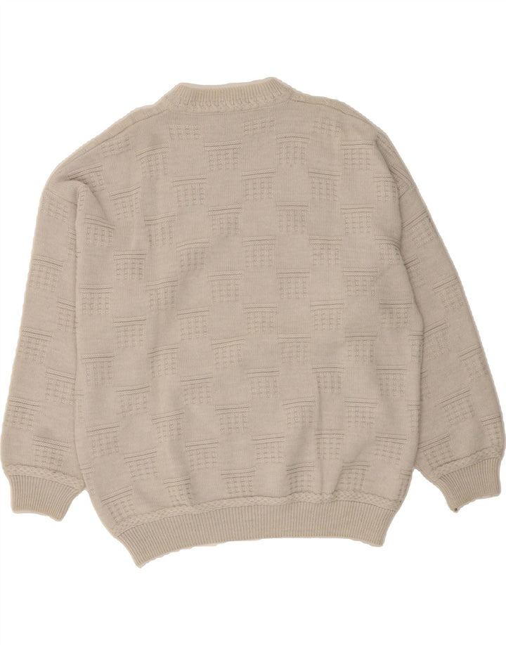 PACO CALVARI Mens Turtle Neck Jumper Sweater IT 54/56 XL Grey Polyacrylic Vintage Paco Calvari and Second-Hand Paco Calvari from Messina Hembry 
