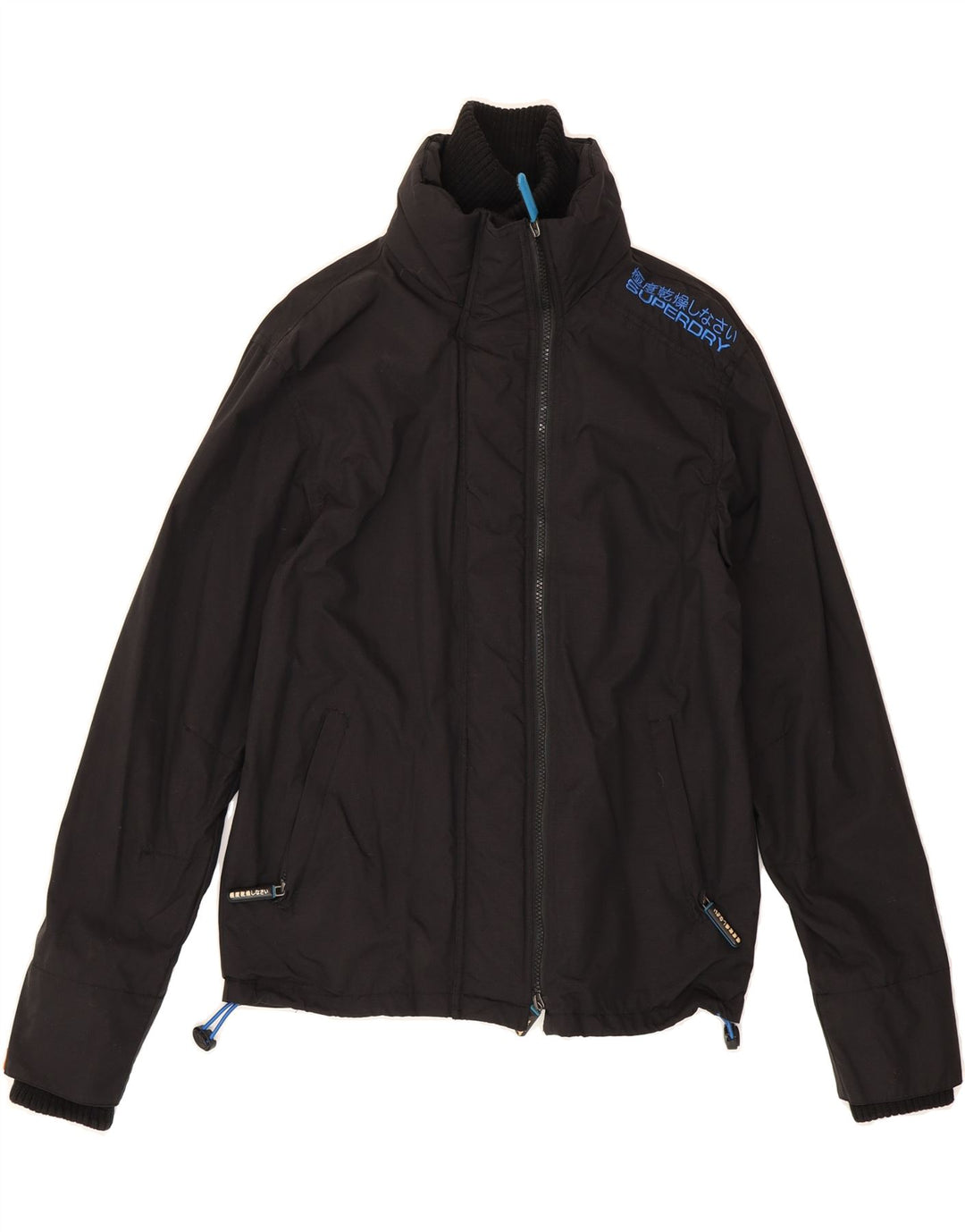 SUPERDRY Mens The Windcheater Windbreaker Jacket UK 36 Small Navy Blue Vintage Superdry and Second-Hand Superdry from Messina Hembry 