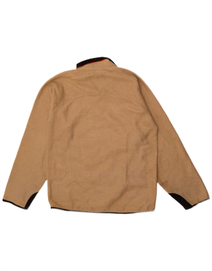 Fila Fleecejakke til mænd UK 36 Small Beige Colourblock Polyester