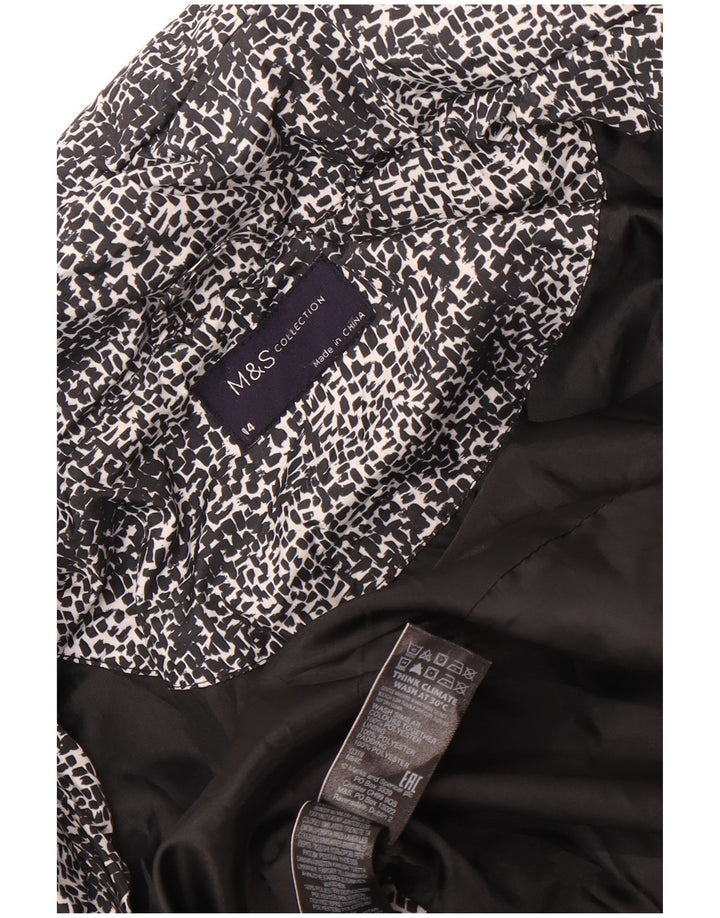 Marks & Spencer Veste matelassée pour femme UK 14 Large Polyester à pois noirs