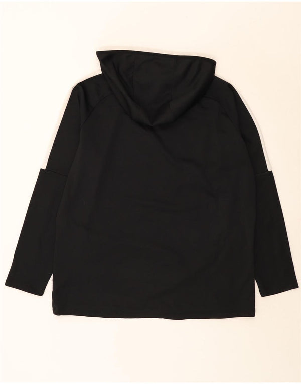 Nike Herre Dri Fit hættetop Langærmet XL Sort Colourblock Polyester