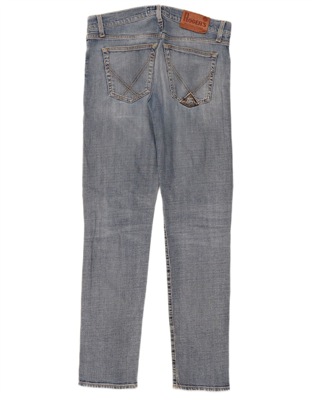 Roy Rogers Womens Slim Jeans W34 L32 Blue Cotton