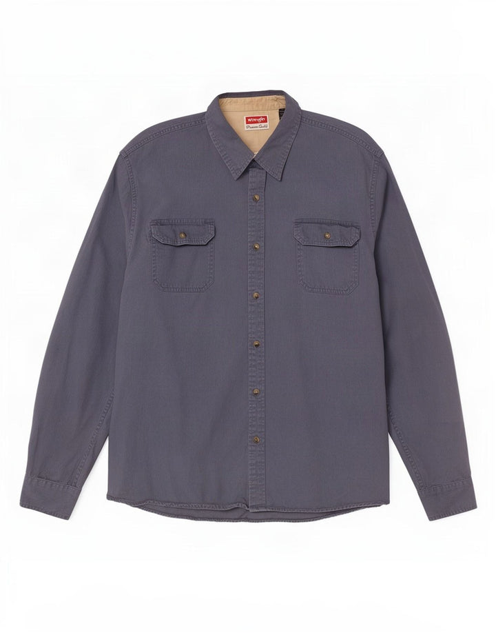 Koszula męska Wrangler 2XL, niebieska, bawełniana