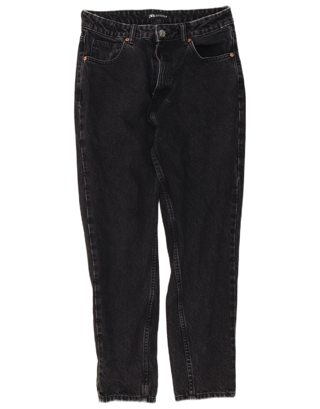 Zara Womens Tapered Jeans EU 40 Medium W30 L27 Black