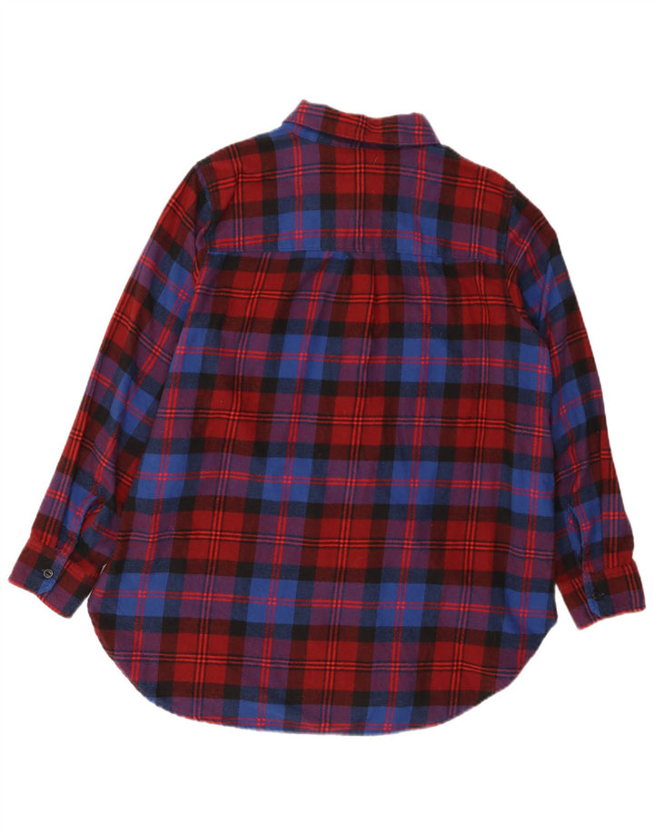 Levi's Womens Flannel Shirt UK 18 XL Red Check Cotton